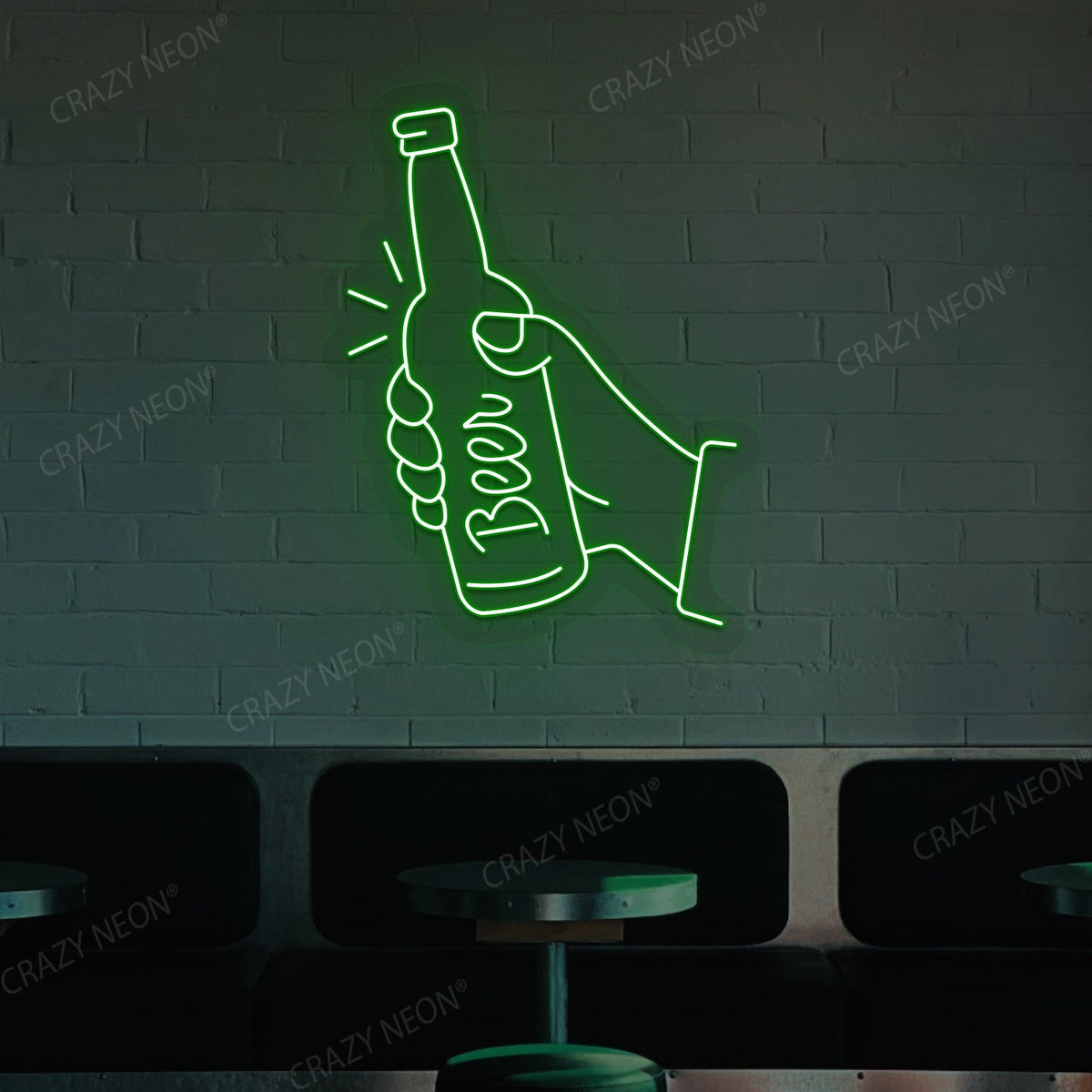 Beer in Hand Neon Sign