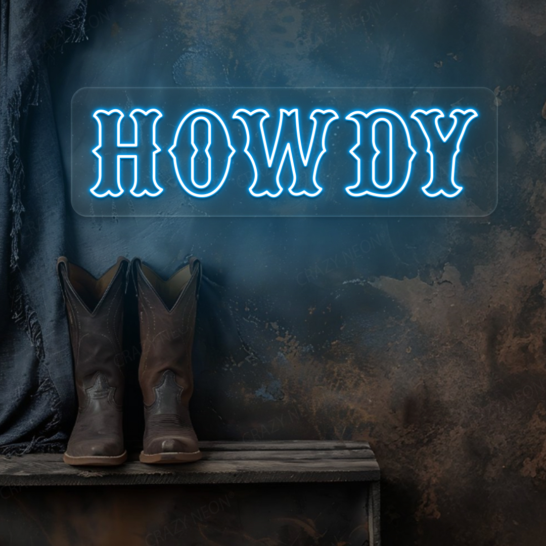 Howdy Neon Sign