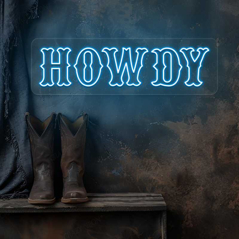 Howdy Neon Sign