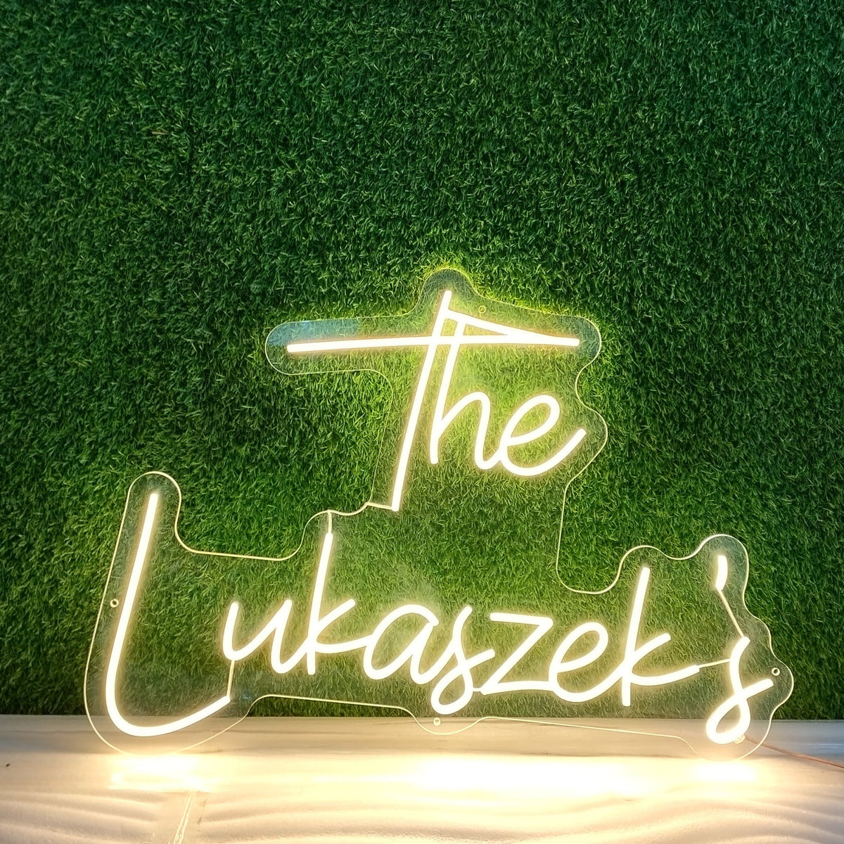Last Name Personalized Wedding Neon Sign