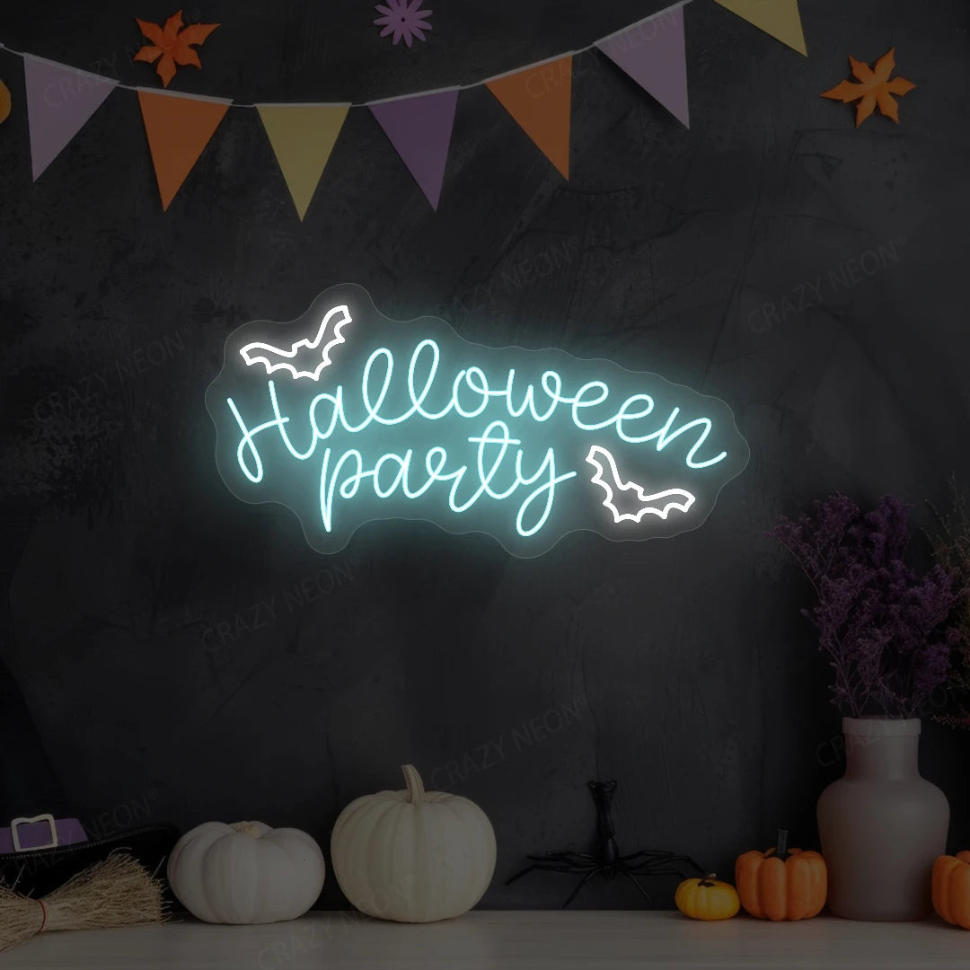Halloween Party Neon Sign