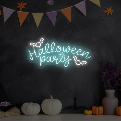 Halloween Party Neon Sign