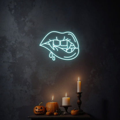 Vampire Lips Neon Sign