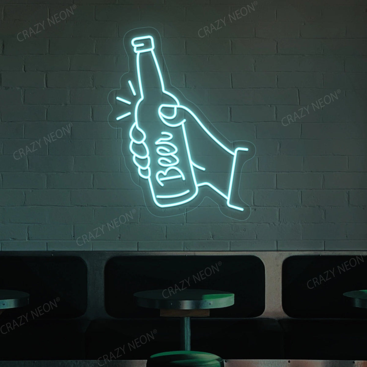 Beer in Hand Neon Sign