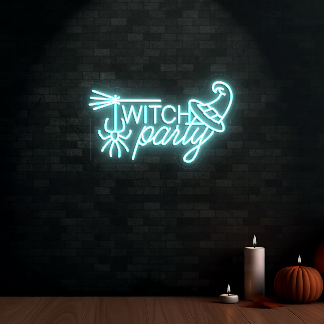 Witch Party Neon Sign