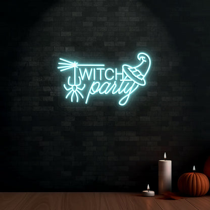 Witch Party Neon Sign