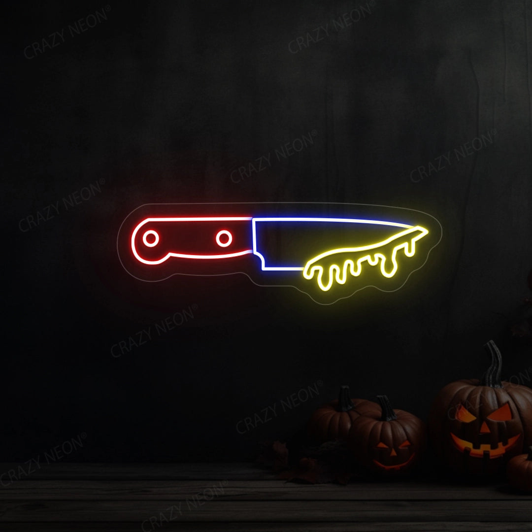 Knife Neon Sign