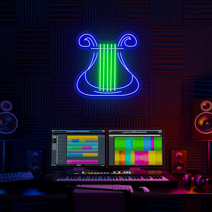 Lyre Neon Sign