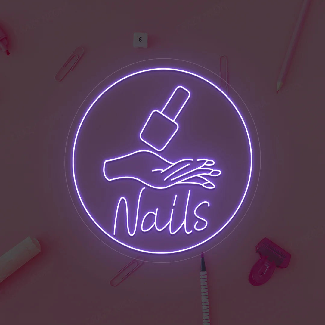 Nail polish Neon Sign