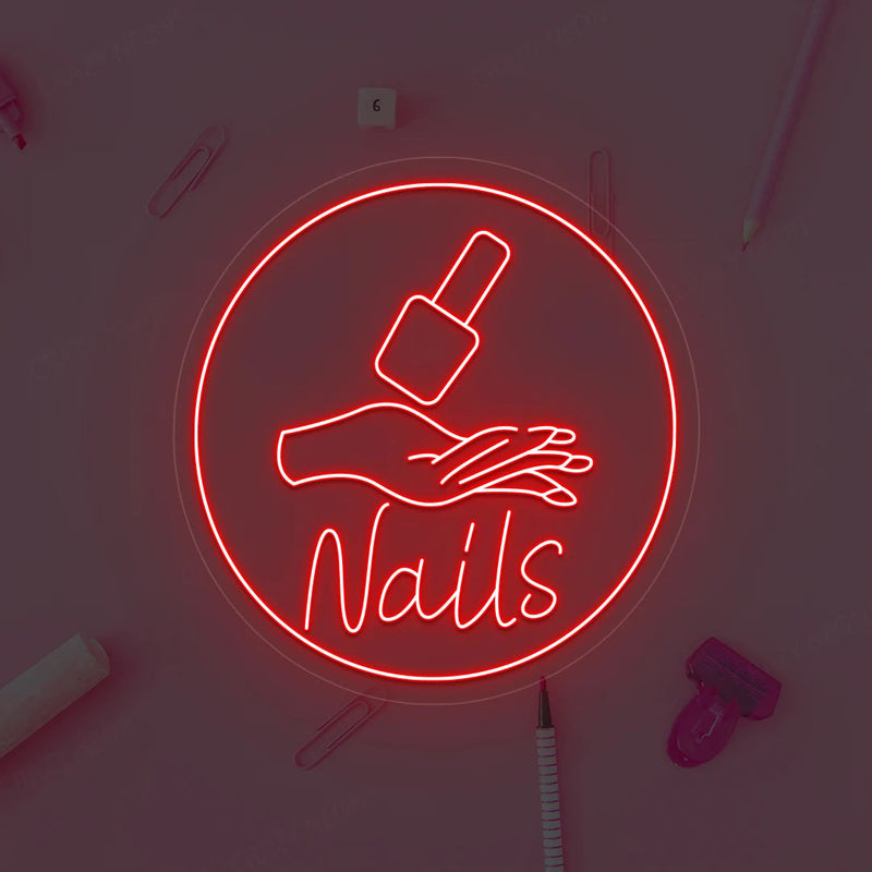 Nail polish Neon Sign