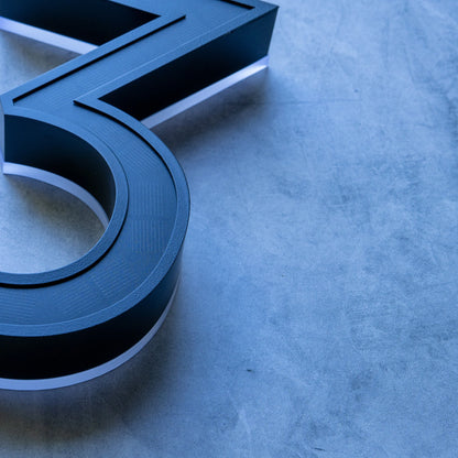 Solar House Number Light – Self-Charging, No Wiring