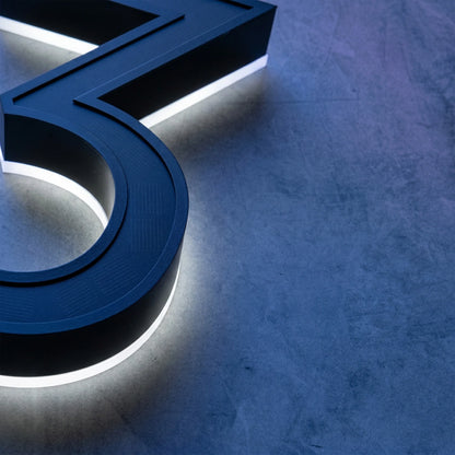 Solar House Number Light – Self-Charging, No Wiring