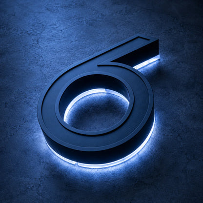 Solar House Number Light – Self-Charging, No Wiring