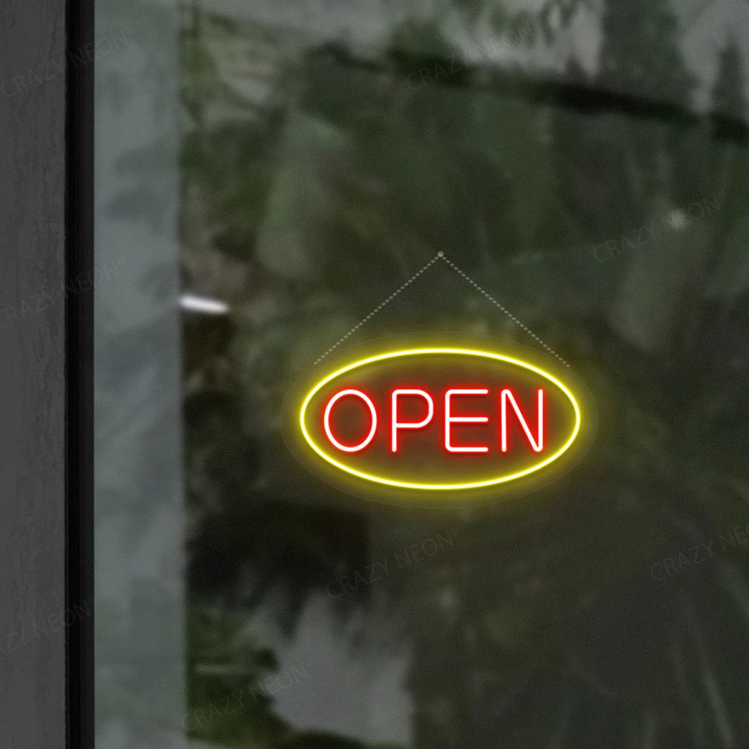 CRAZY NEON Oval Open LED Neon Sign Dimmable