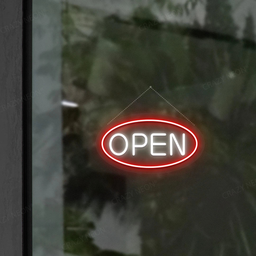 CRAZY NEON Oval Open LED Neon Sign Dimmable