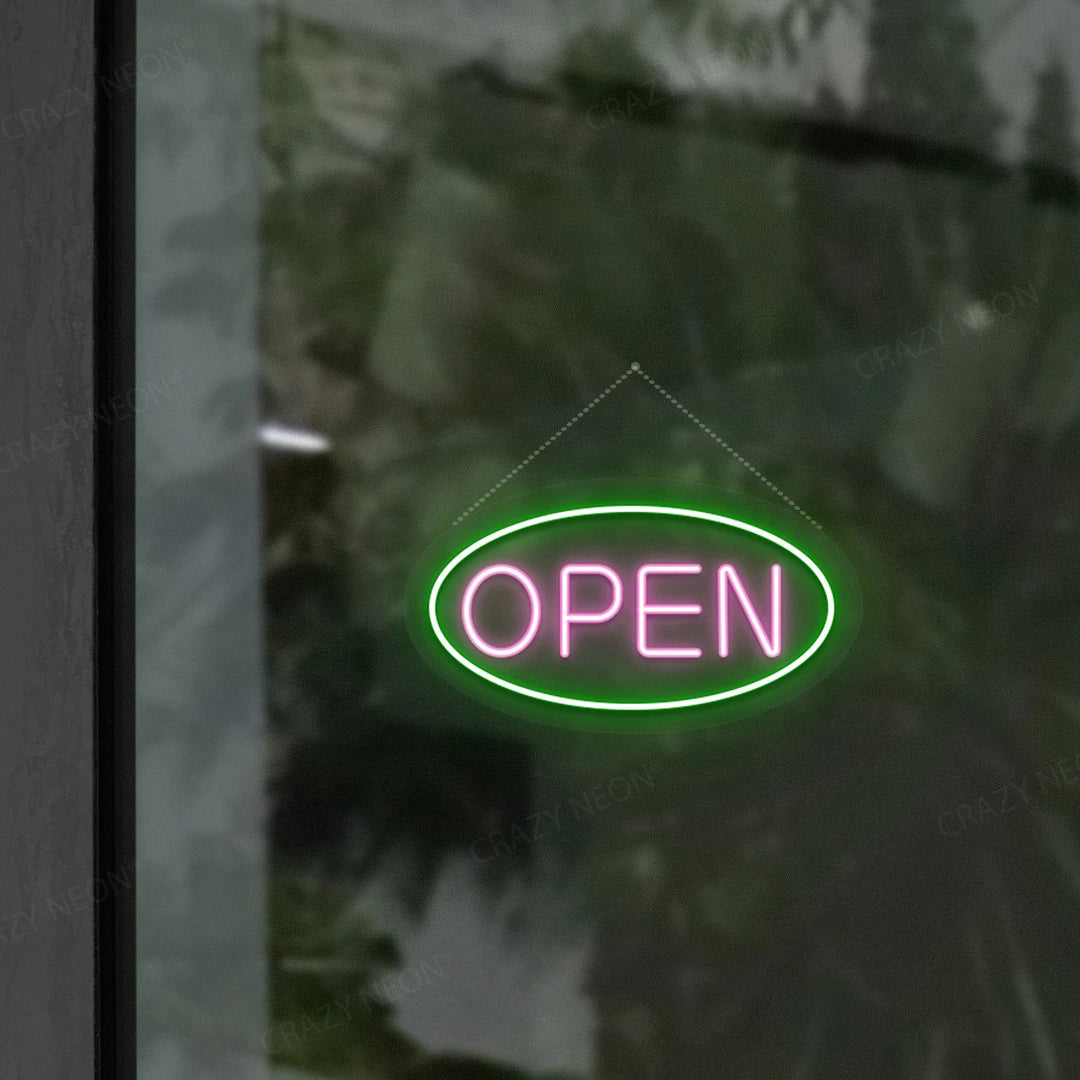 CRAZY NEON Oval Open LED Neon Sign Dimmable