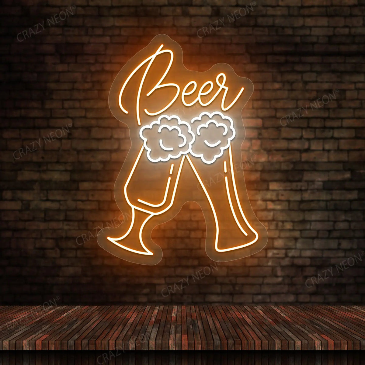 Beer Glass Bar Neon Sign - Multicolor