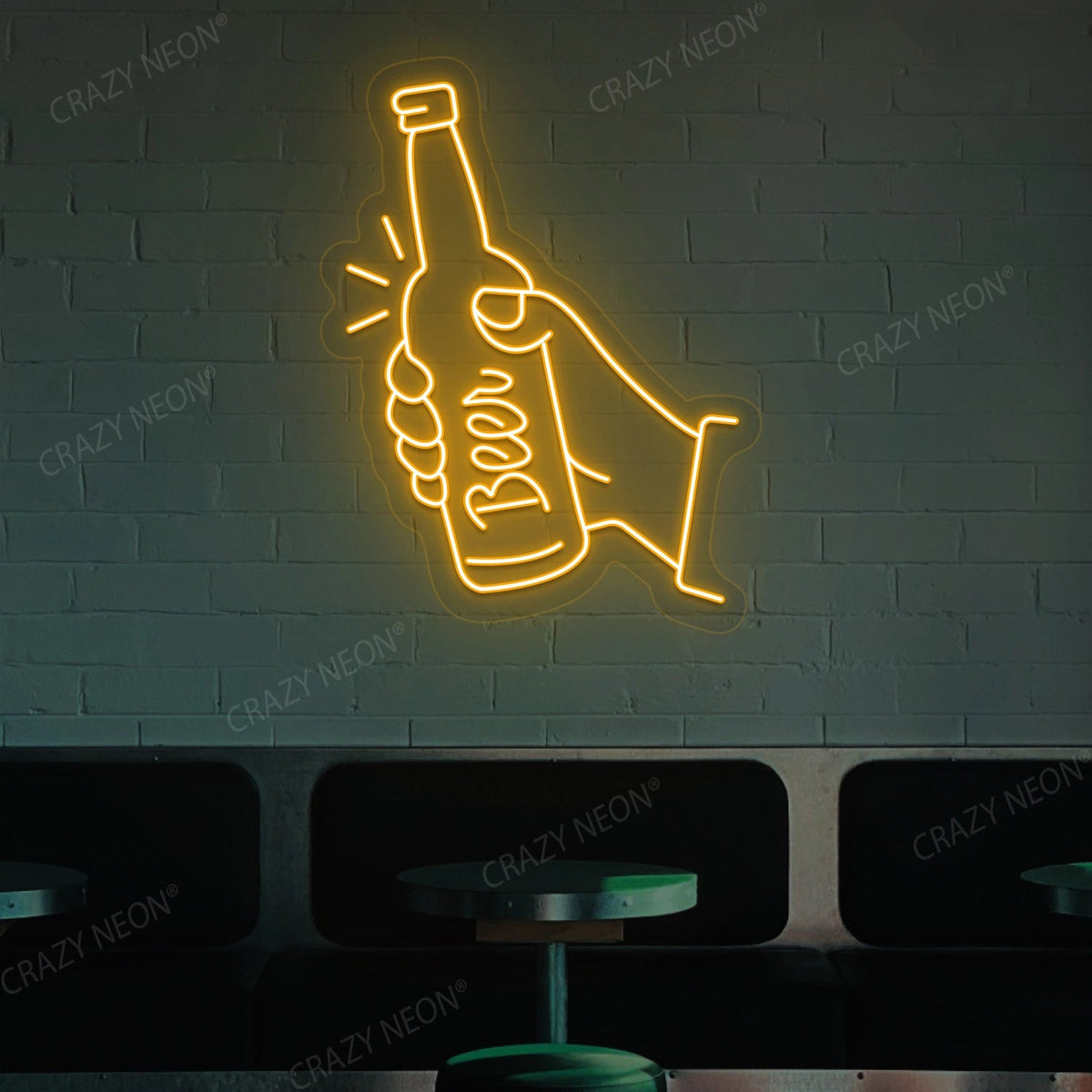 Beer in Hand Neon Sign