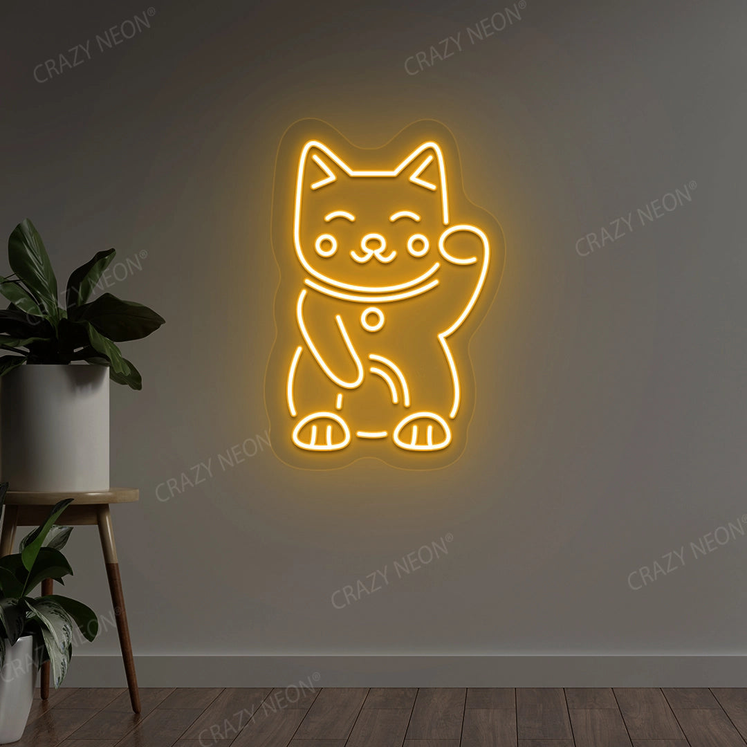 Charming Cat Neon Sign