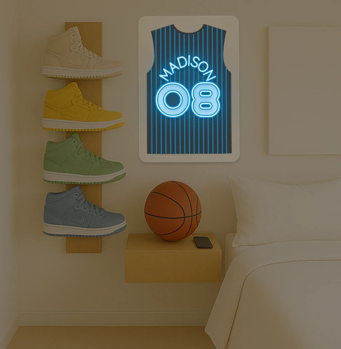 Personalized ORL Jersey Basketball Neon Artwork Sign