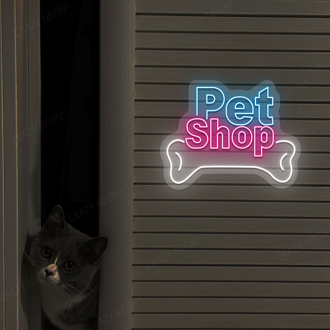 Bone Pet Shop Neon Sign