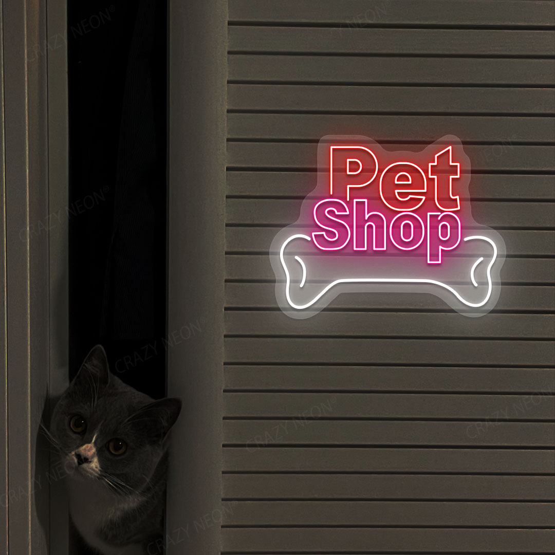 Bone Pet Shop Neon Sign