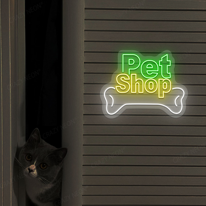 Bone Pet Shop Neon Sign