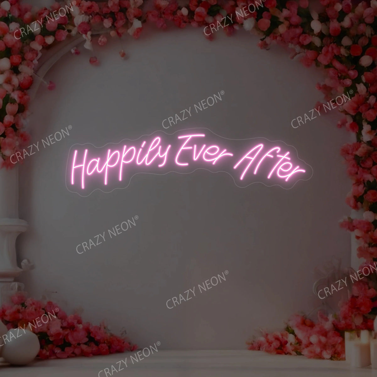 Happily Ever After Wedding Neon Sign