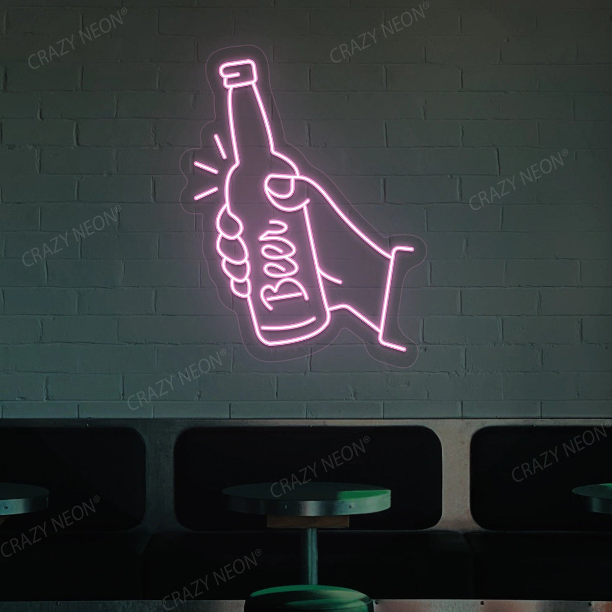 Beer in Hand Neon Sign
