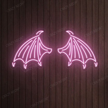 Bat Wings Neon Sign