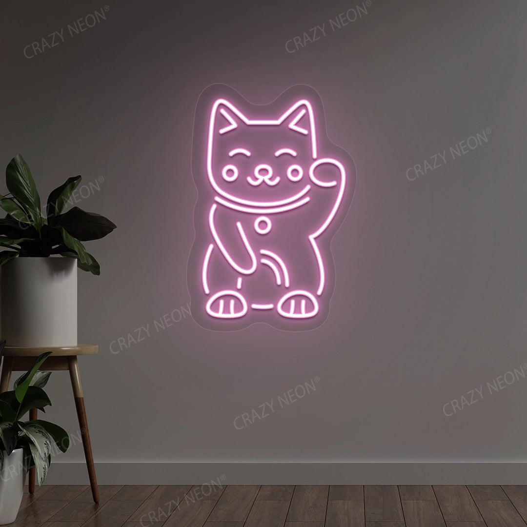 Charming Cat Neon Sign