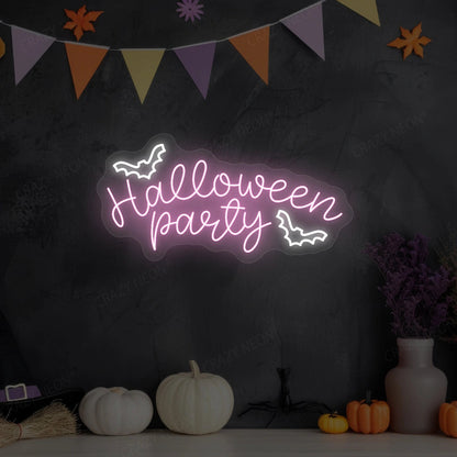 Halloween Party Neon Sign