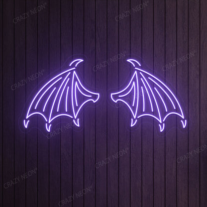 Bat Wings Neon Sign