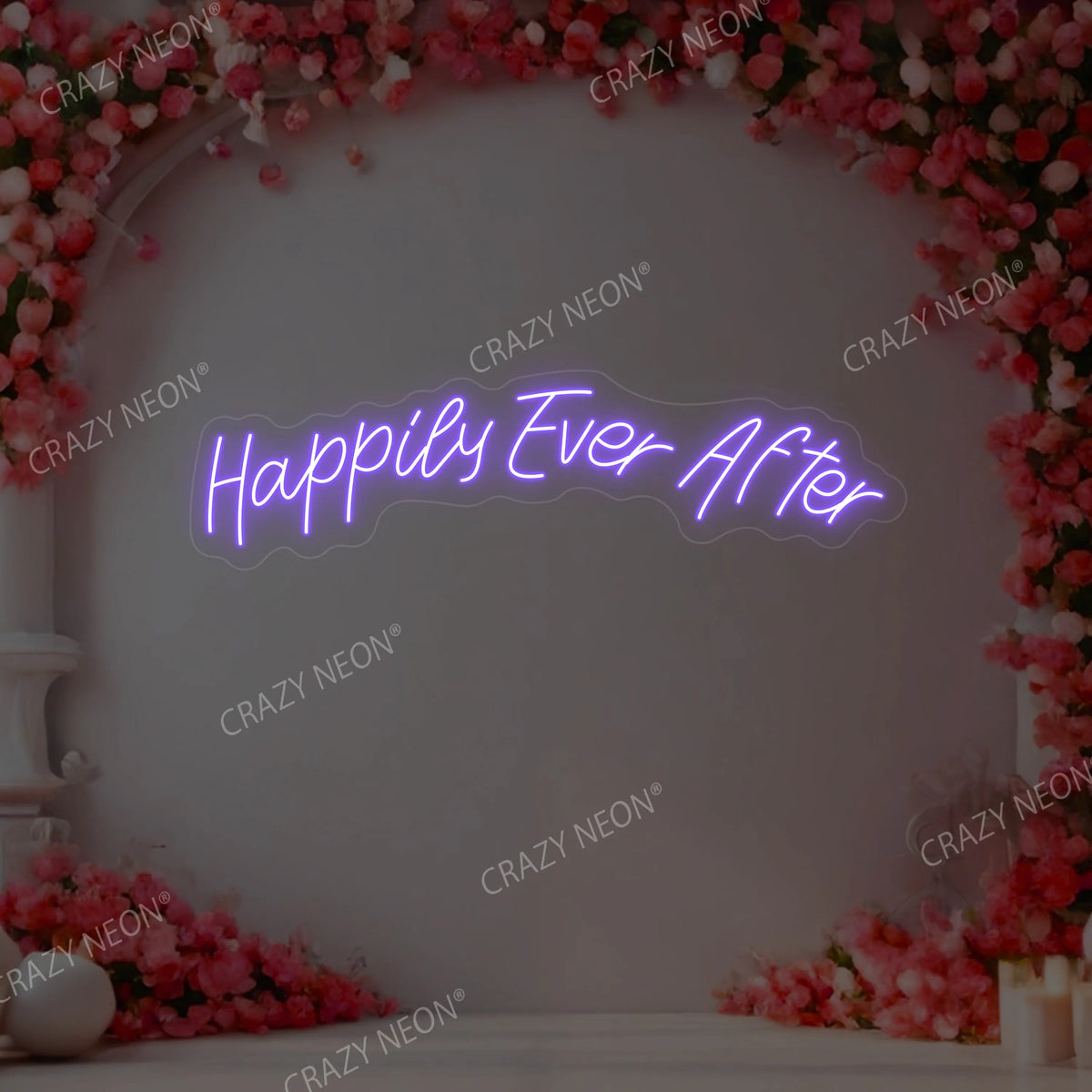 Happily Ever After Wedding Neon Sign