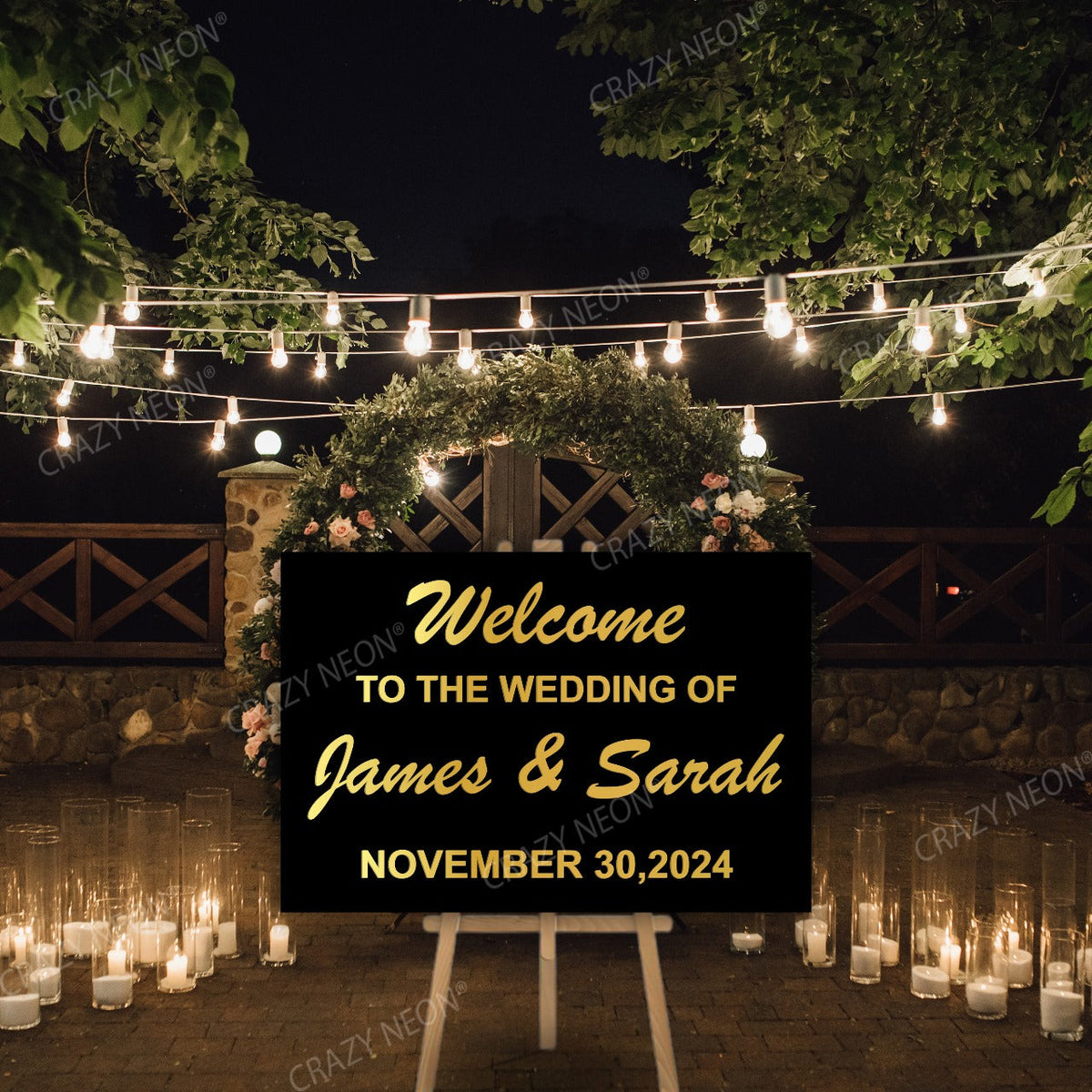 Personalized Wedding Welcome Sign
