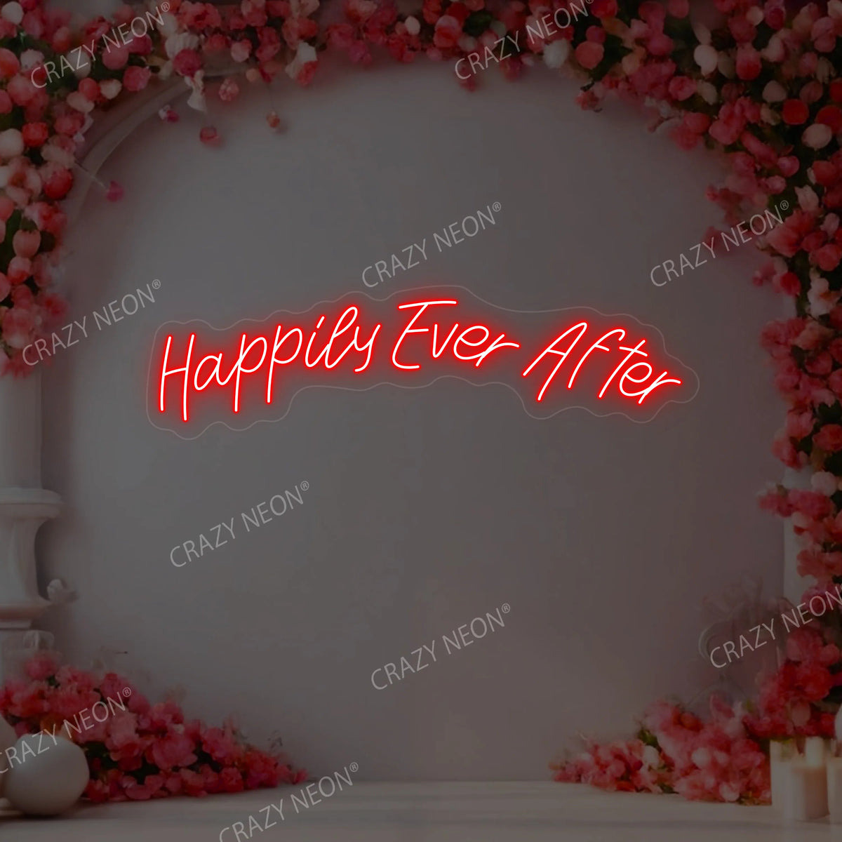 Happily Ever After Wedding Neon Sign