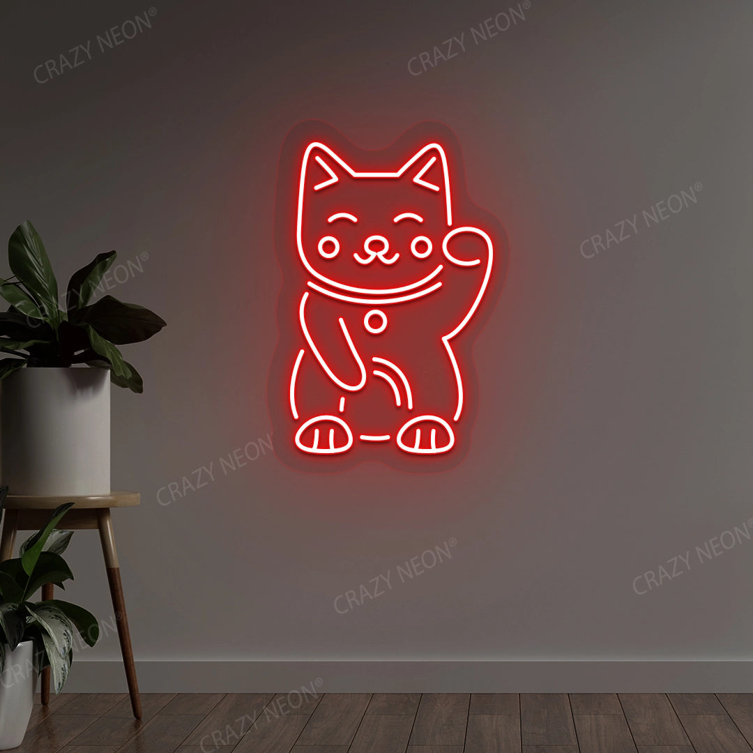 Charming Cat Neon Sign