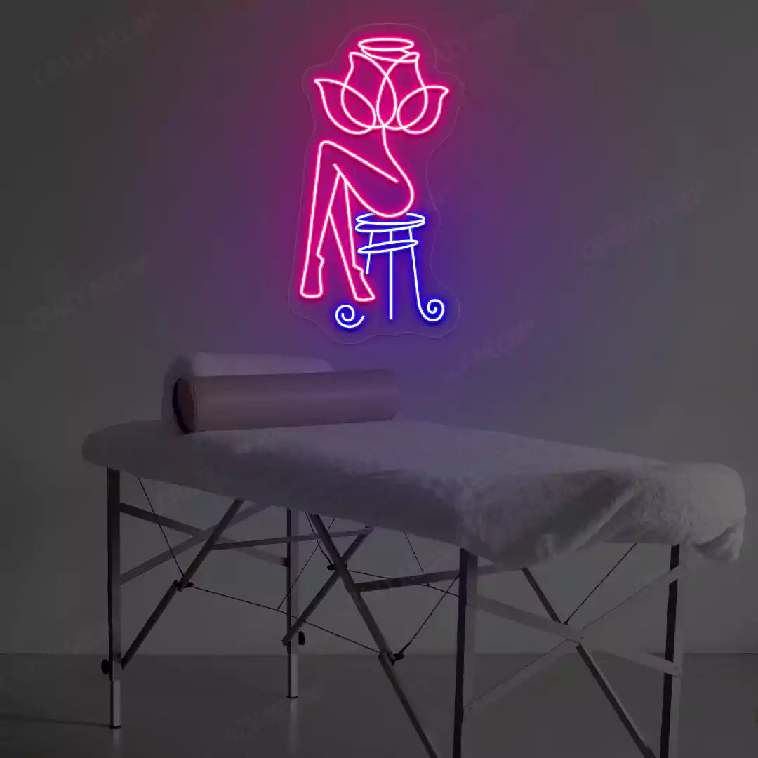 Rose Bliss Spa neon sign