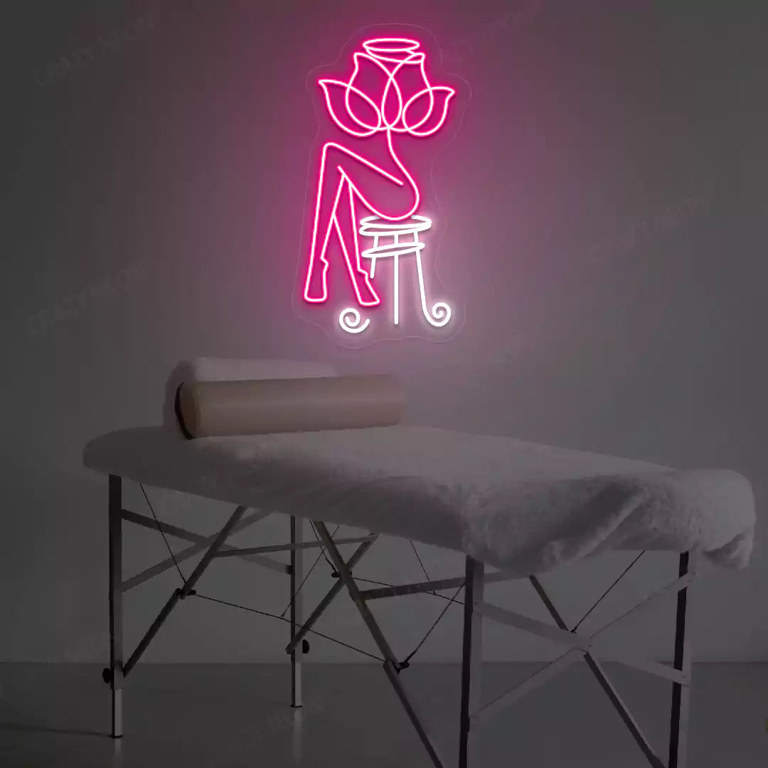 Rose Bliss Spa neon sign