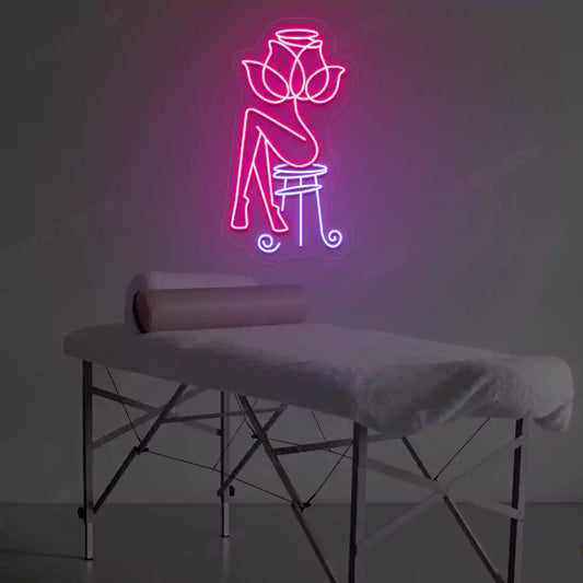Rose Bliss Spa neon sign