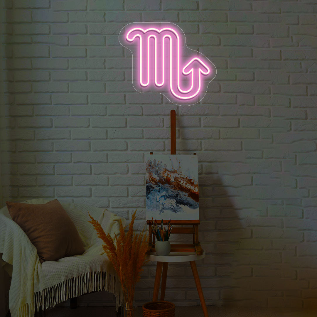 Scorpio Zodiac Neon Sign