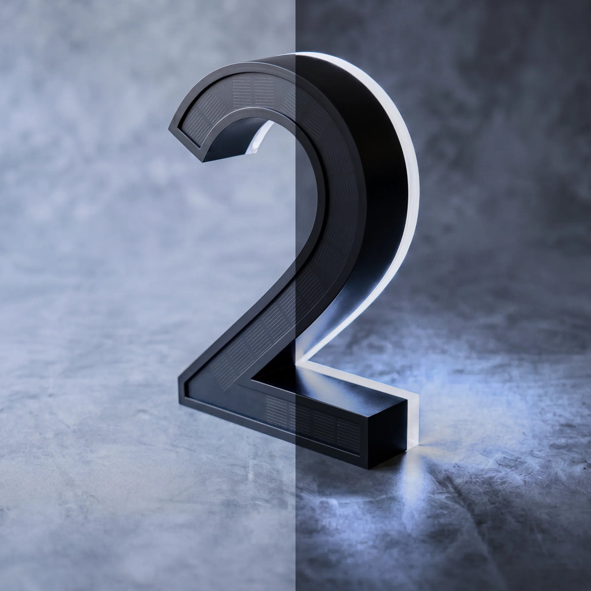 Solar House Number Light – Self-Charging, No Wiring