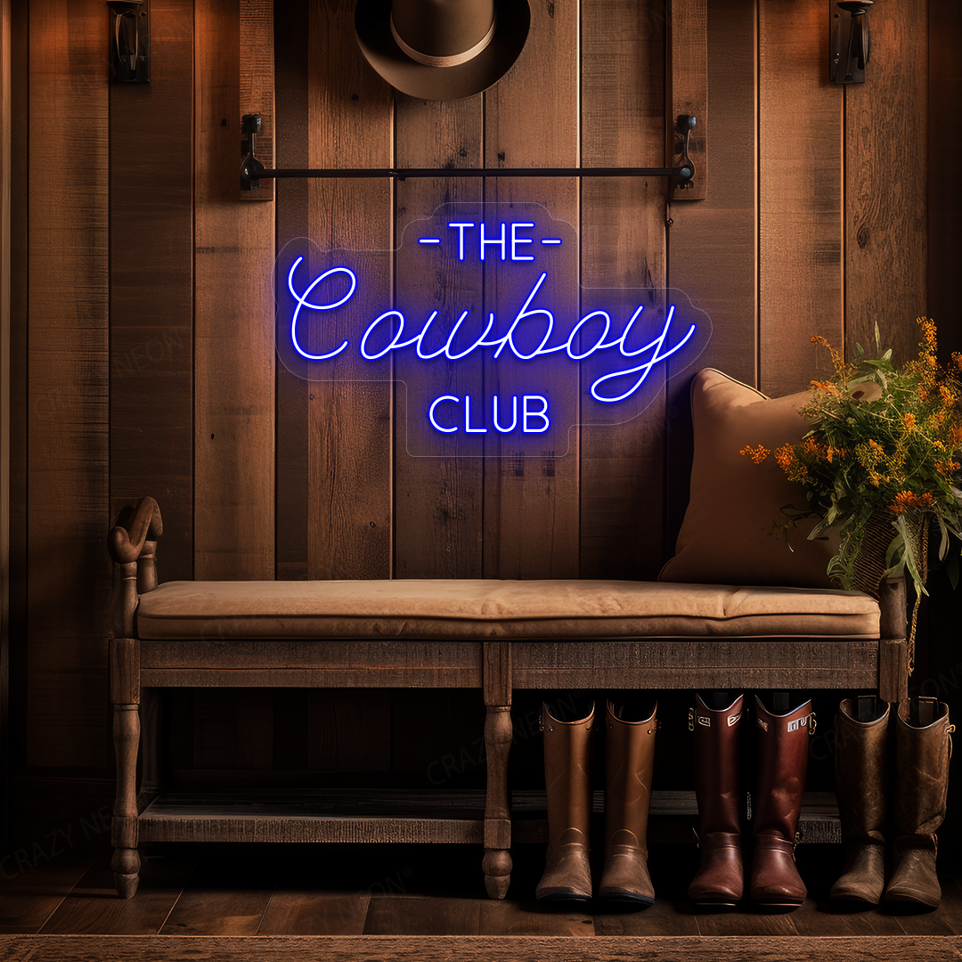 The Cowboy Club LED Neon Sign