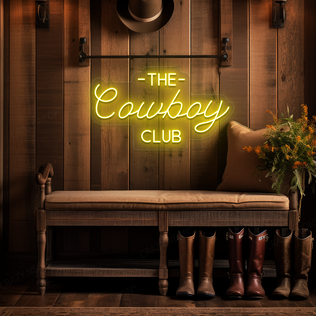 The Cowboy Club LED Neon Sign