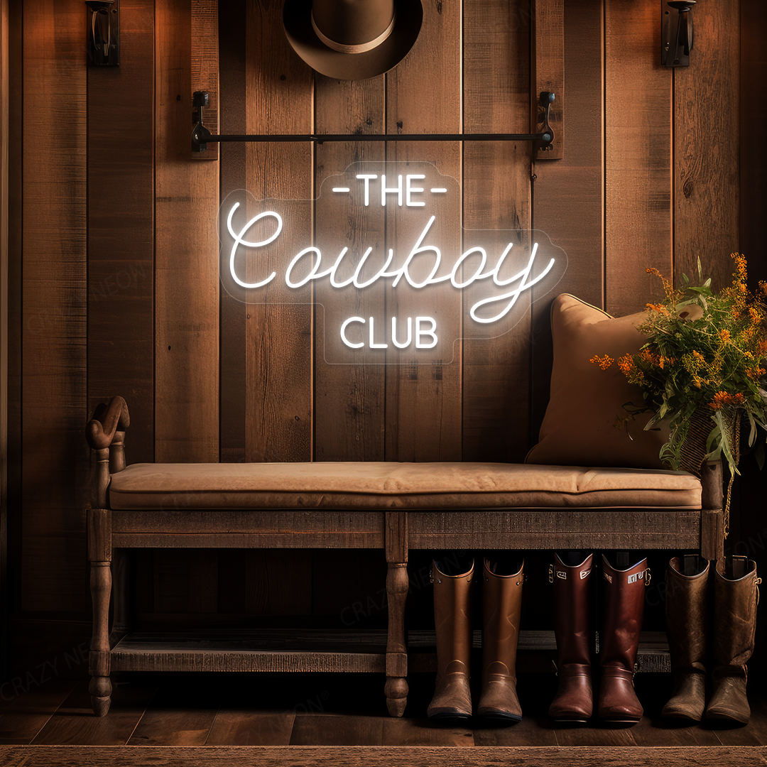 The Cowboy Club LED Neon Sign