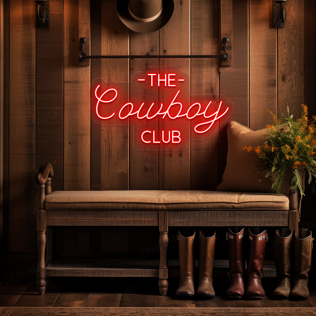 The Cowboy Club LED Neon Sign