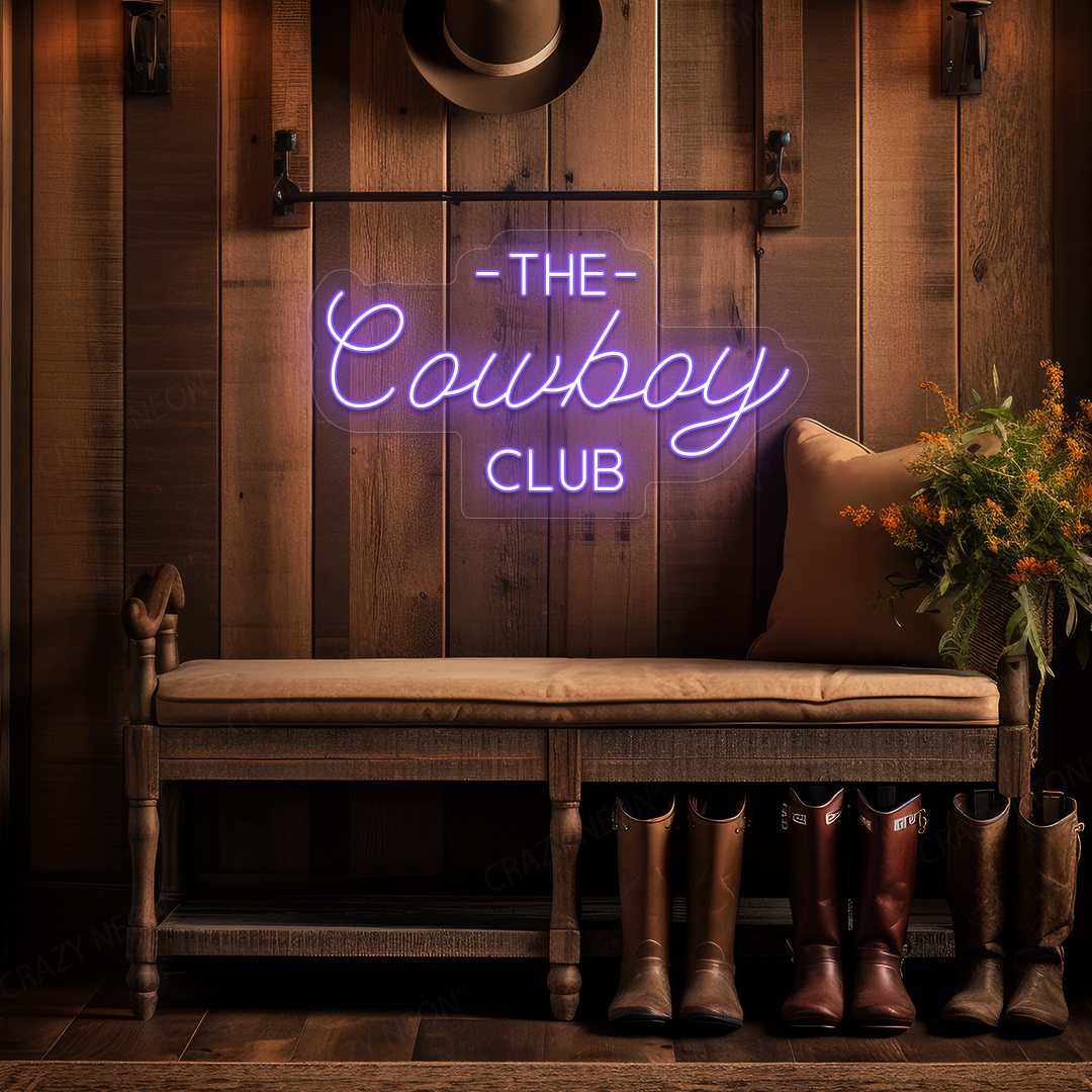The Cowboy Club LED Neon Sign