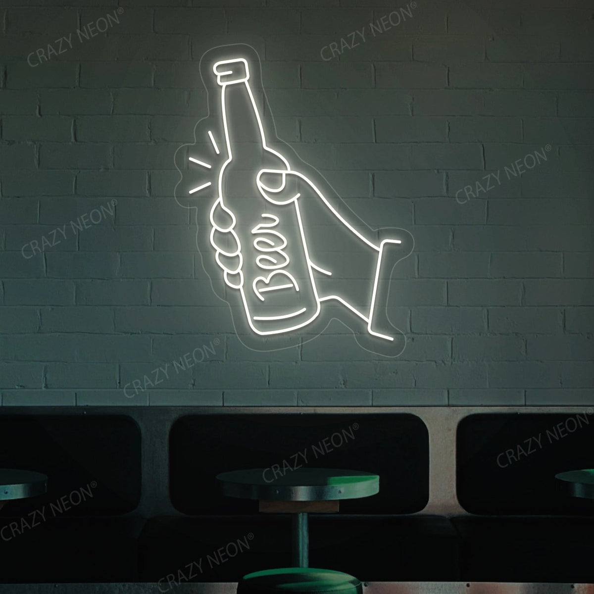 Beer in Hand Neon Sign