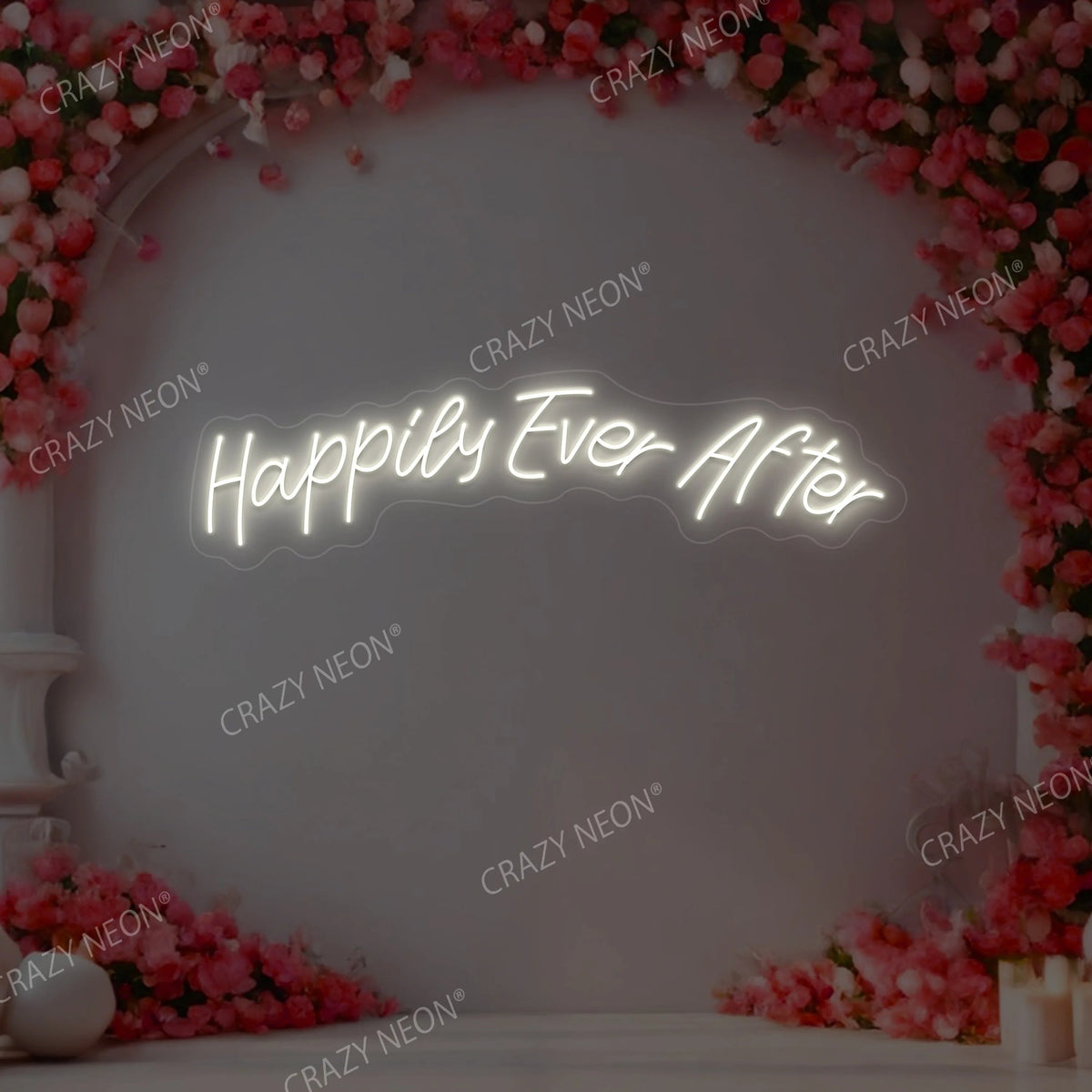 Happily Ever After Wedding Neon Sign