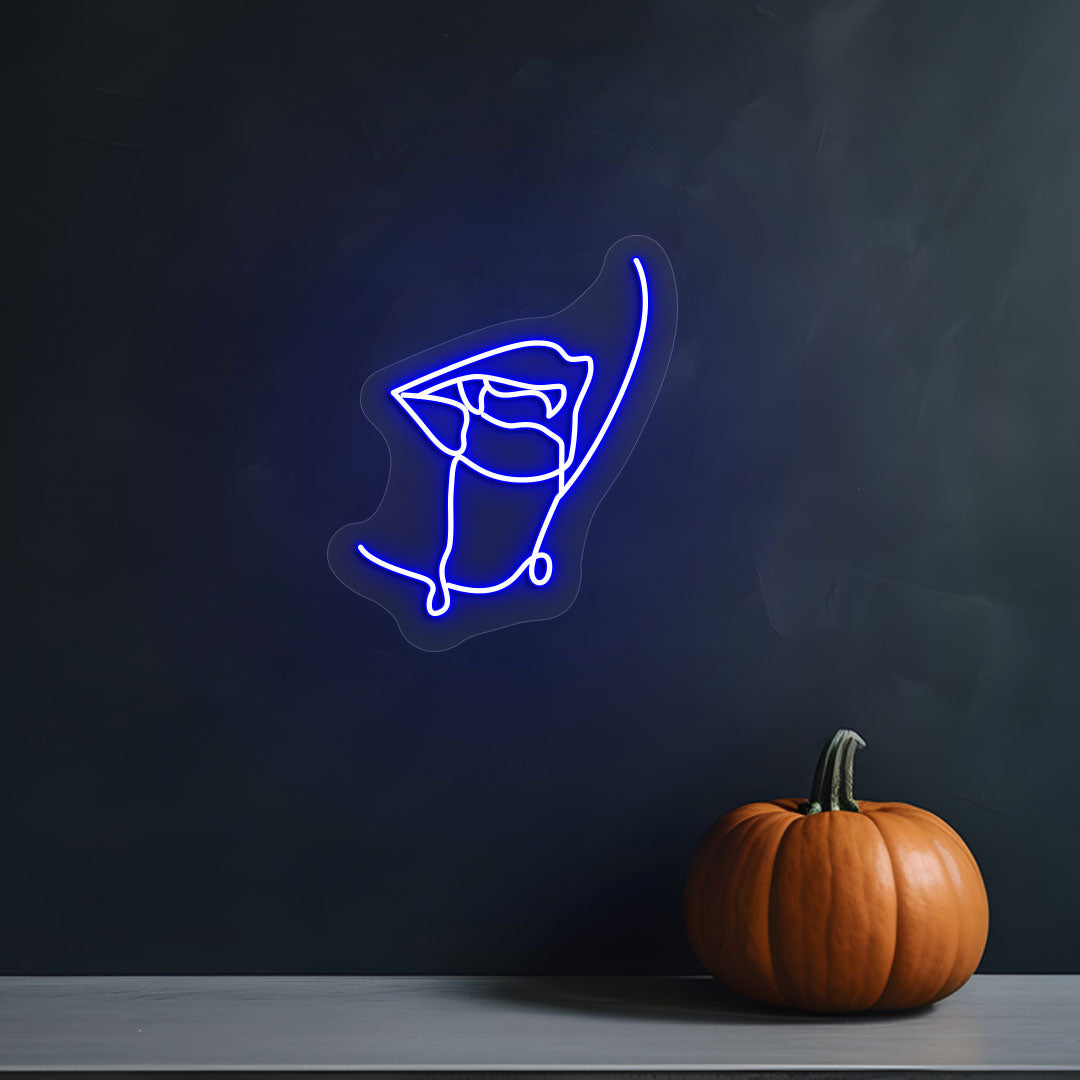 Dracula Mouth Neon Sign